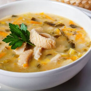 Польский суп из рубца Фляки (Flaki wołowe)